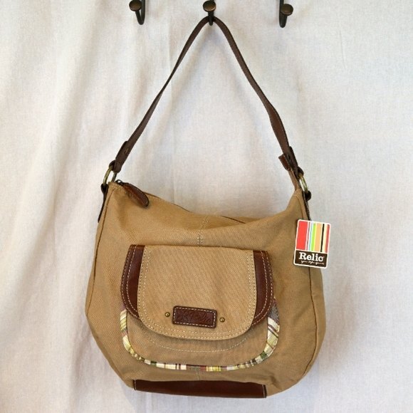 Relic Brown Boho Shoulder Bag NWT Sydney hobo khaki - Picture 2 of 14
